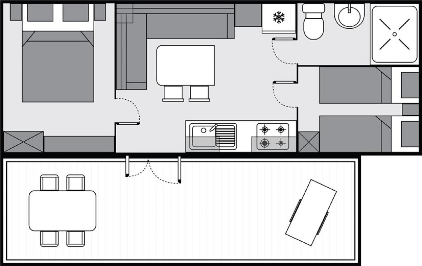 Mobilhome Victoria Camping Lanterna Тар Экстерьер фото